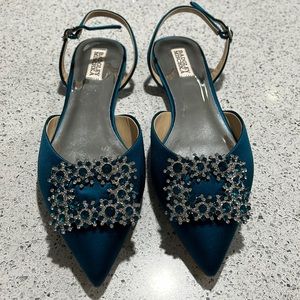 Badgley Mishcka Buckle Flats.
